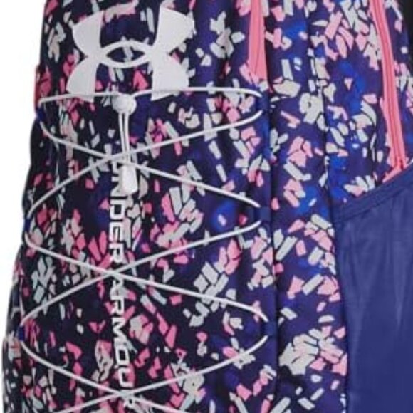 NWT Under Armour Unisex Adult Hustle Sport Backpack, (456) Bauhaus Blue/Pink - Picture 3 of 4